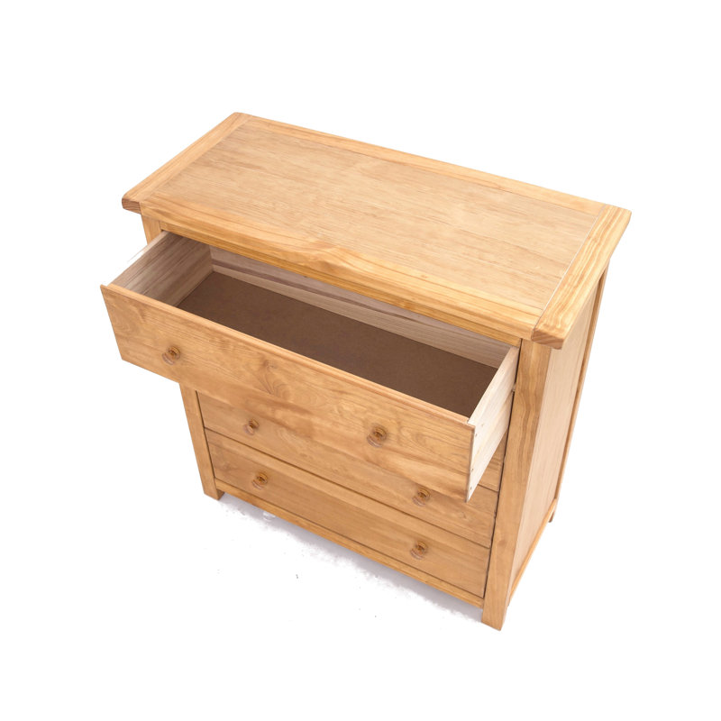Pompey 90cm W 4 - Drawer Chest of Drawers, Waxed