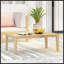 Table basse d'extérieur en bois d'acacia