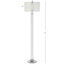 Lampe sur pied 64 po Cecelia
