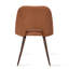 Chaises de salle à manger Aunnika en noyer capitonné, ensemble de 4-332903114