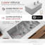 36 in. x 19 in. 16 Gauge, Stainless Steel, Brushed 60/40 Double Bowl Undermount Kitchen Sink with Built-In Accessories
