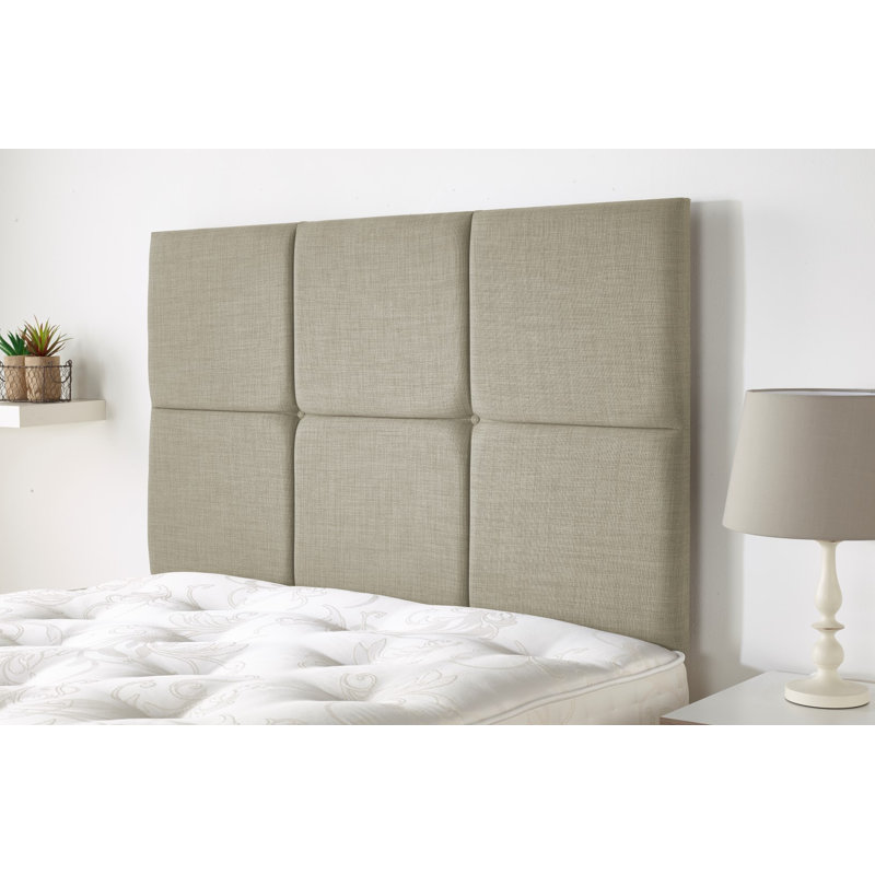 Upholstered Headboard, Double (4'6"), Cream