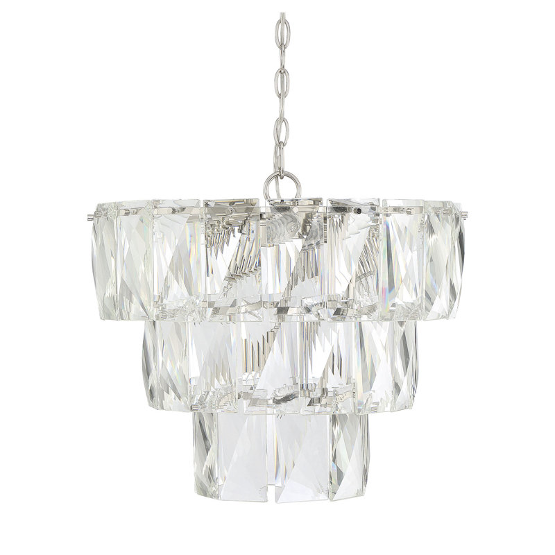Lustre géométrique unique à 7 lumières