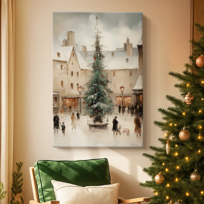 Gilded Sleigh Carol-Premium Gallery Wrapped Canvas
