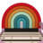 Stylish Rainbow Upholstered Daybed Frame