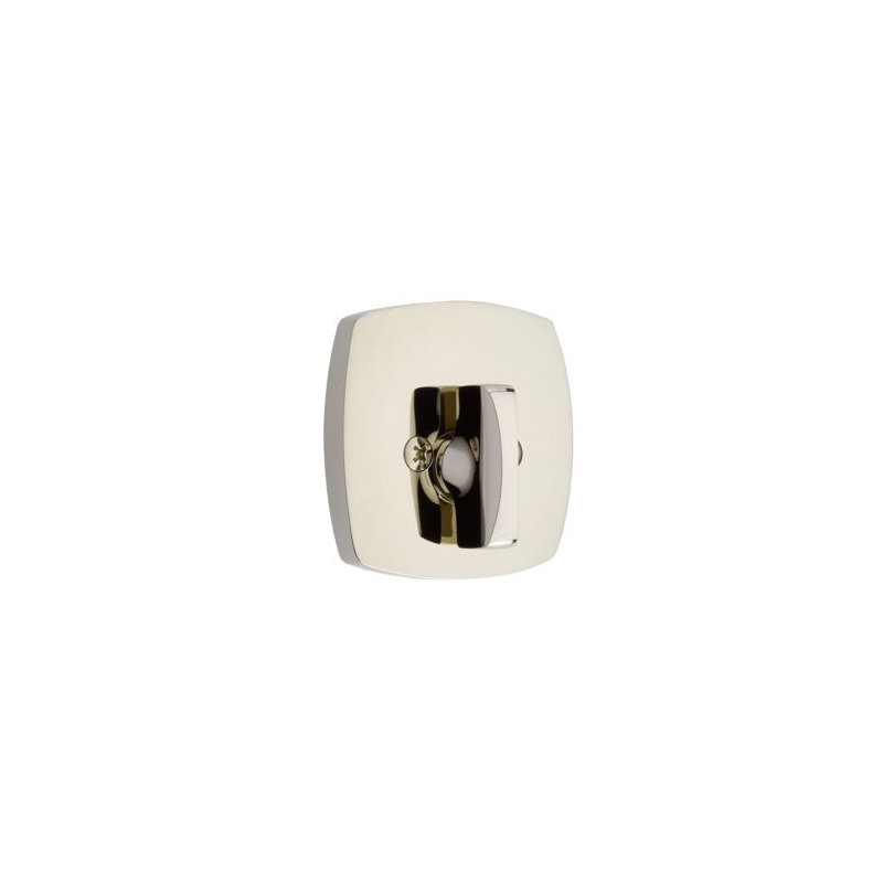 Modern Single Sided Deadbolt Polished Nickel Lifetime Finish, Polished Nickel