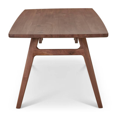 Eden Modern Extendable Walnut Wood Dining Table Large