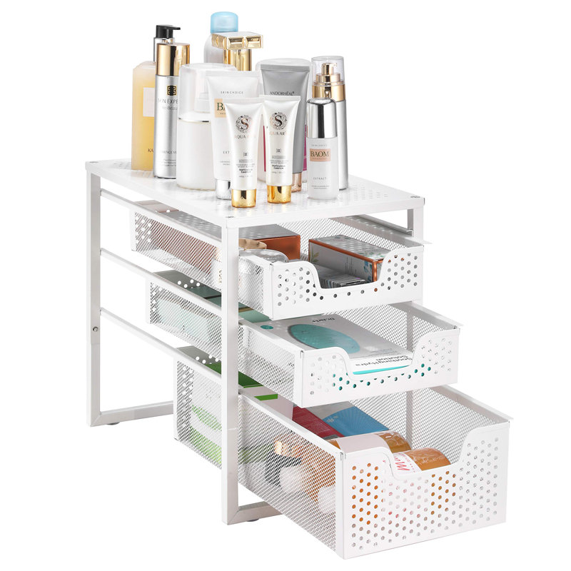 Rangement de dessous d'évier, Blanc