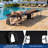 Leva Outdoor Metal Chaise Lounge , Cushion Included-1937638455
