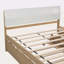 Cadre de lit moderne avec lit gigogne simple et 2 tiroirs pour blanc brillant-713197025