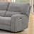Antonio 114" Wide Light Gray Chenille Fabric Power Reclining Sectional With Power Headrest, Charging Ports, Storage, And Cupholders