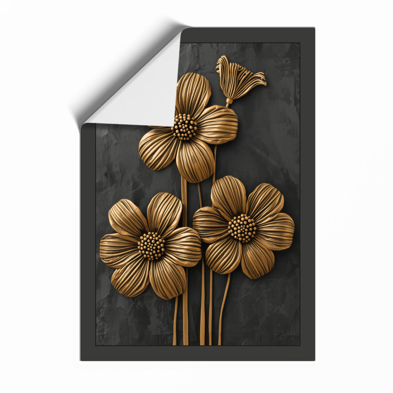 Golden Blooms Ascending Botanical - Print, Unframed, A1 - 84.1 x 59.4 cm