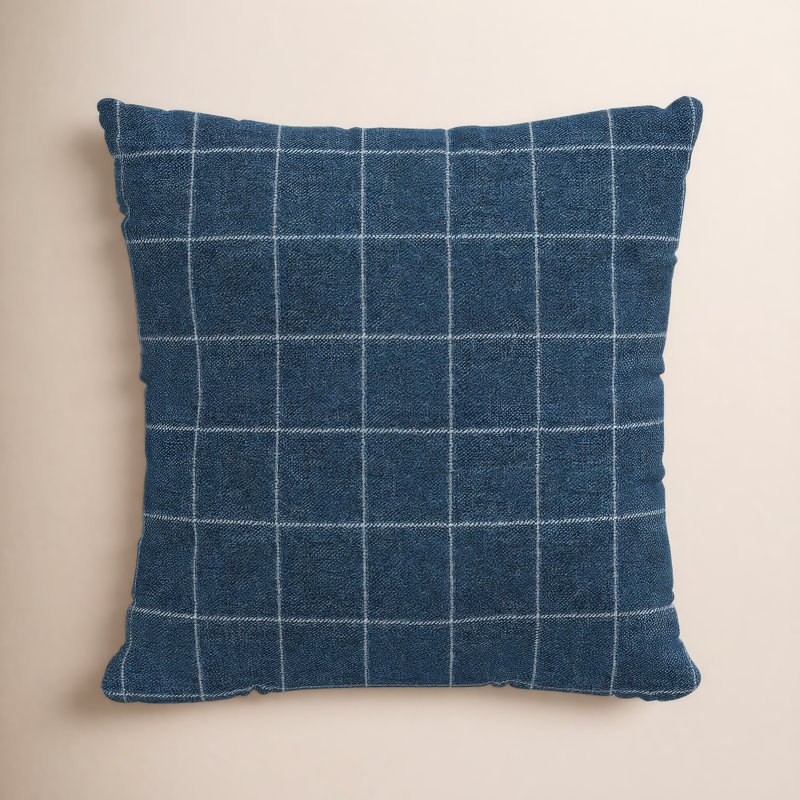 Housse de coussin carré en coton Iver, 22 po x 22 po, Housse de coussin seulement - sans insert