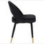 Chaises d'appoint arquées noires (ensemble de 2)-1914426297