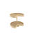 Polymer Kidney-Shaped 2-Shelf Lazy Susan w/Bottom Mount Hardware for Corner Base Cabinets-29099932-115821817