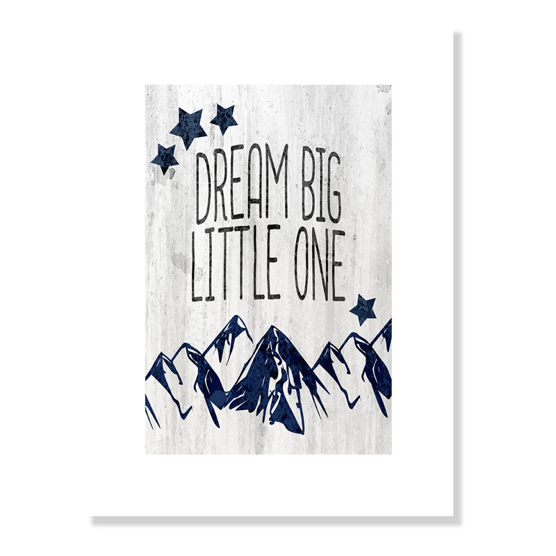 Adhésif décoratif «Dream Big Little One», H 16 po x l 12 po x P 1 po, Papier