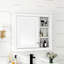 Armoire de rangement moderne pour salle de bain avec miroir, 30 po x 28 po, fixation murale et rangement en verre, armoire à miroir, grand espace, tableau-1050708415