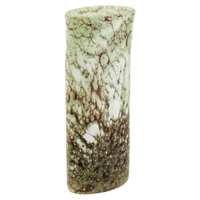 Bainsby Brown and White Glass Table Vase