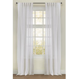 Demi Cotton Blend Polka Dots Sheer Thermal Rod Pocket Curtain Panels