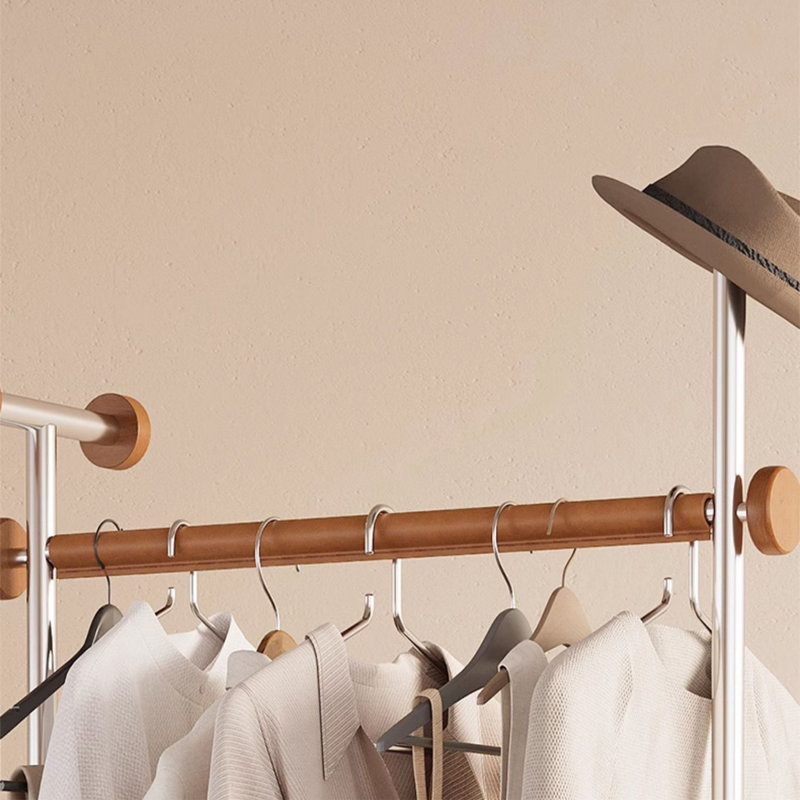 Stainless Steel Coat Rack with Movable Dirty
