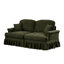 Confortable avec un design Mid-Century, un coussin incurvé et des volants amovibles pour la décoration intérieure, des accoudoirs évasés confortables, des dossiers en forme de fleur, de petites jupes détachables-1109202927