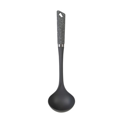 6-Piece Black Kitchen Utensils Set | Non-Scratch & Heat Resistant | Plastic | Modern & Vibrant | Space Saving
