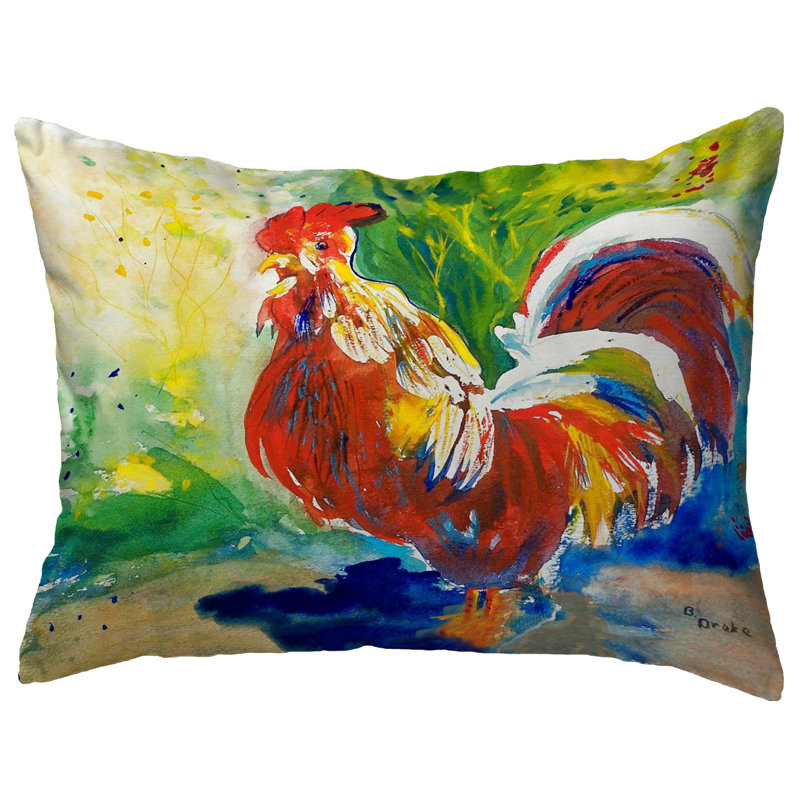  Housse de coussin rectangulaire et insert Rooster