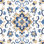 Papier peint adhésif géométrique à carreaux de céramique beiges bleus pelez et collez l 17,7 po x H 118 po auto-adhésif amovible