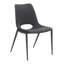 Ensemble de chaises de salle à manger sans accoudoirs Desi (ensemble de 2) - noir-125402645
