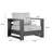 Hoyt Outdoor Aluminum 4-Piece Conversation Set with Coffee Table-1805940446
