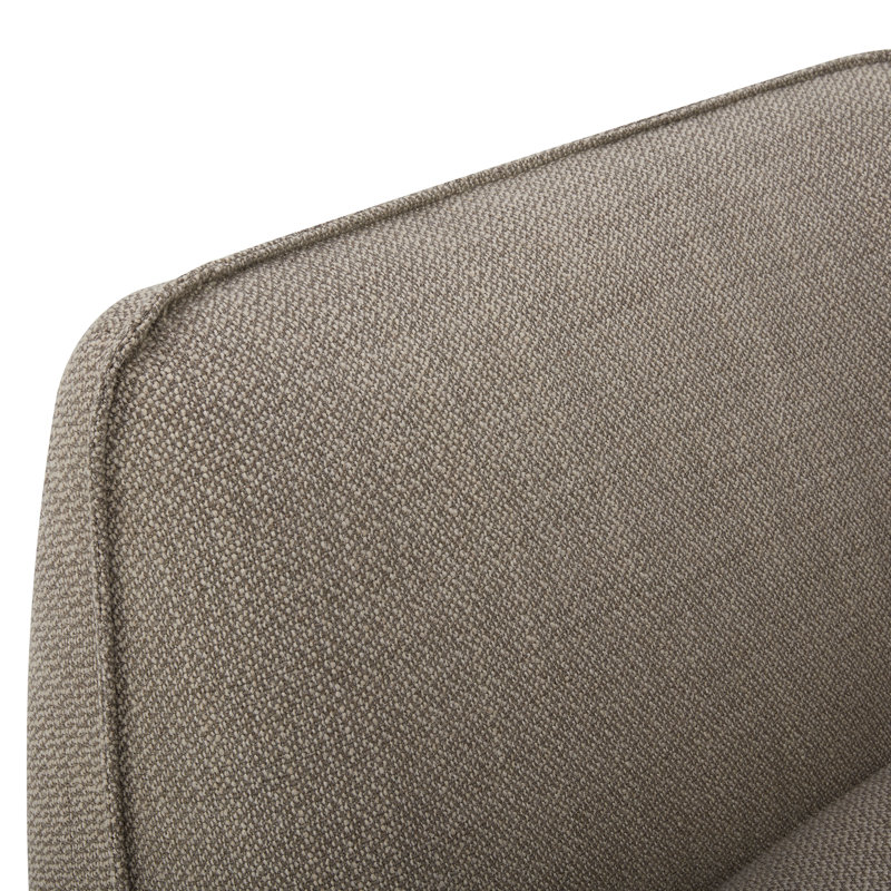 Canapé modulaire réversible de large avec repose-pieds de 74,6 po Douglass, Tissage de pierre ponce mouchetée