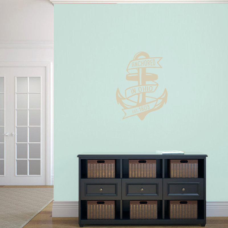 Décalcomanie murale ancrée au sein de l’ohio, Beige