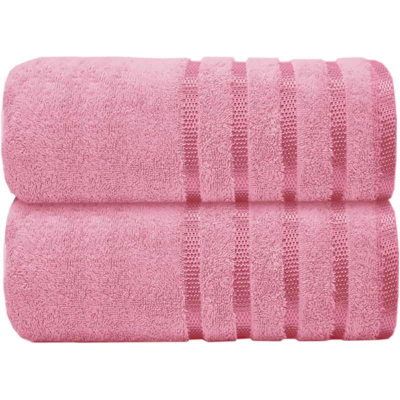 Mikeshia Premium Jumbo Bath Sheet Set, Pink