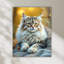 Art mural en verre trempé Maine Coon-129638065