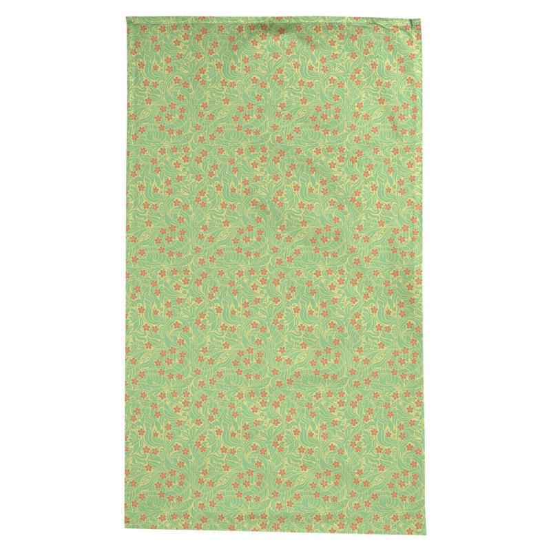 Nappe florale à tourbillons Leffel, Jaune/Vert/Orange