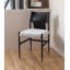 Fauteuil à dossier simple en cuir Light Luxury Home Modern