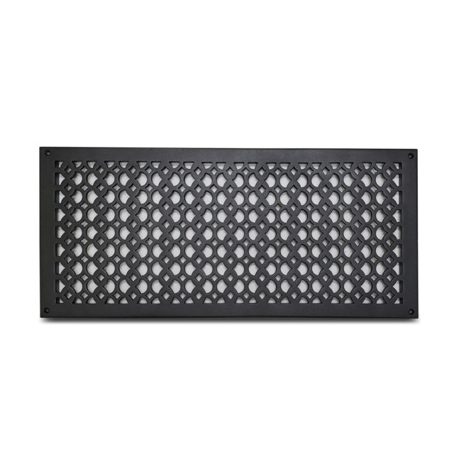Couvercle de grille d'aération en aluminium moulé de qualité supérieure, Noir