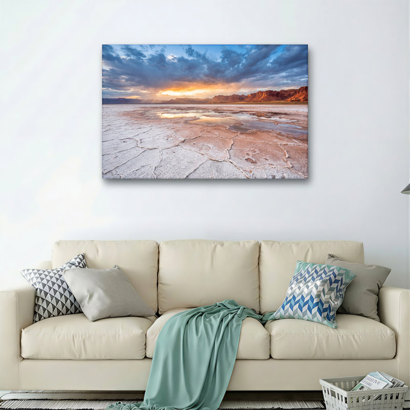 Ensemble de 1 tableau sur toile « Ciel du désert », 16"H x 24"W, Toile tendue