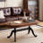 Solid wood retro-style sofa