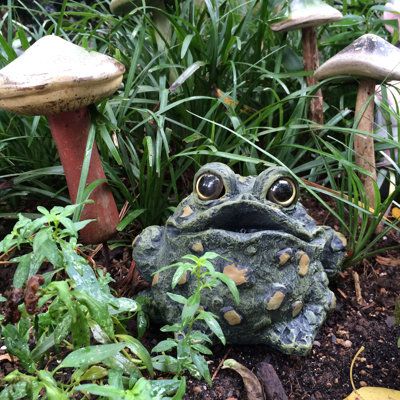 Toad Hollow Animals Insects Plants & Flowers Sports Weather Resistant UV Resistant Stone Fiberstone Resin Garden Statue