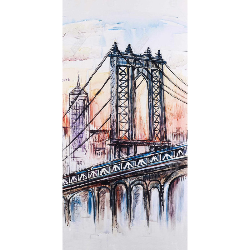 Bridge sketch - 15.75"x31.50" Desk mat