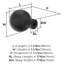 Collet 1-1/8 inch (29mm) Diameter Cabinet Knob-111952325