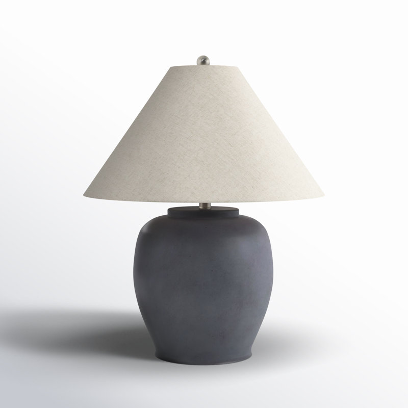 Trini Kiku Table Lamp, Wheat, Gray