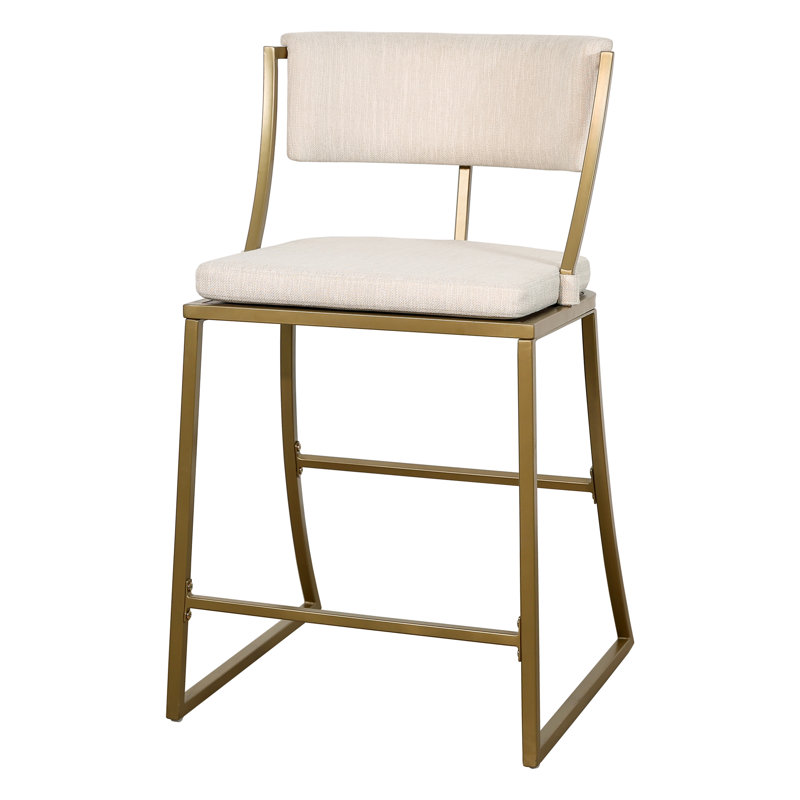 Miranda Modern Metal Bar Stool, Counter Stool (25" Seat Height)