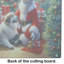 Planche à découper en verre Great pyrenees and Santa Claus