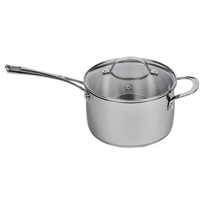 Non-Stick Stainless Steel Saucepan with Lid