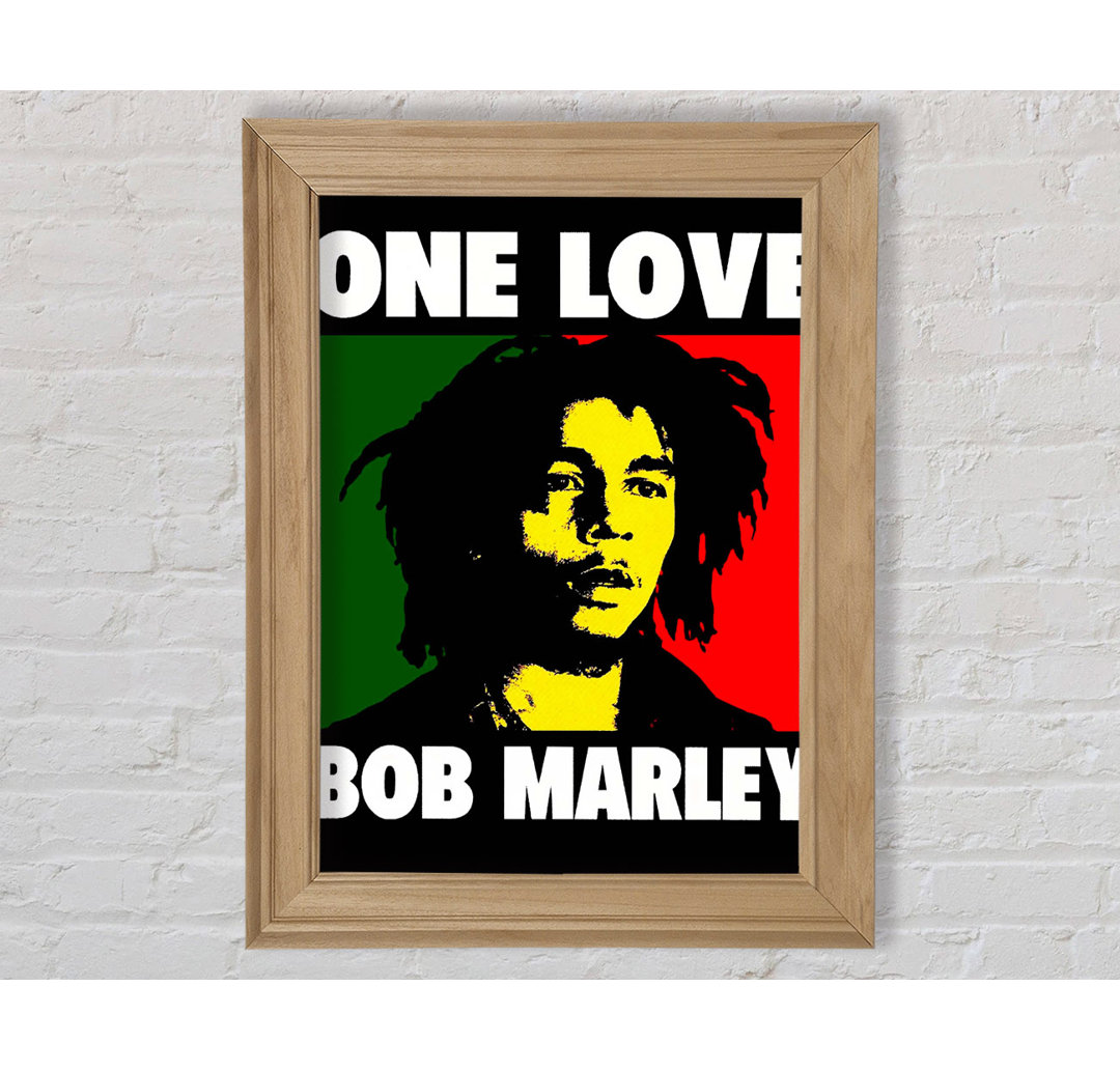 Bob Marley One Love - Einzelne Bilderrahmen Kunstdrucke