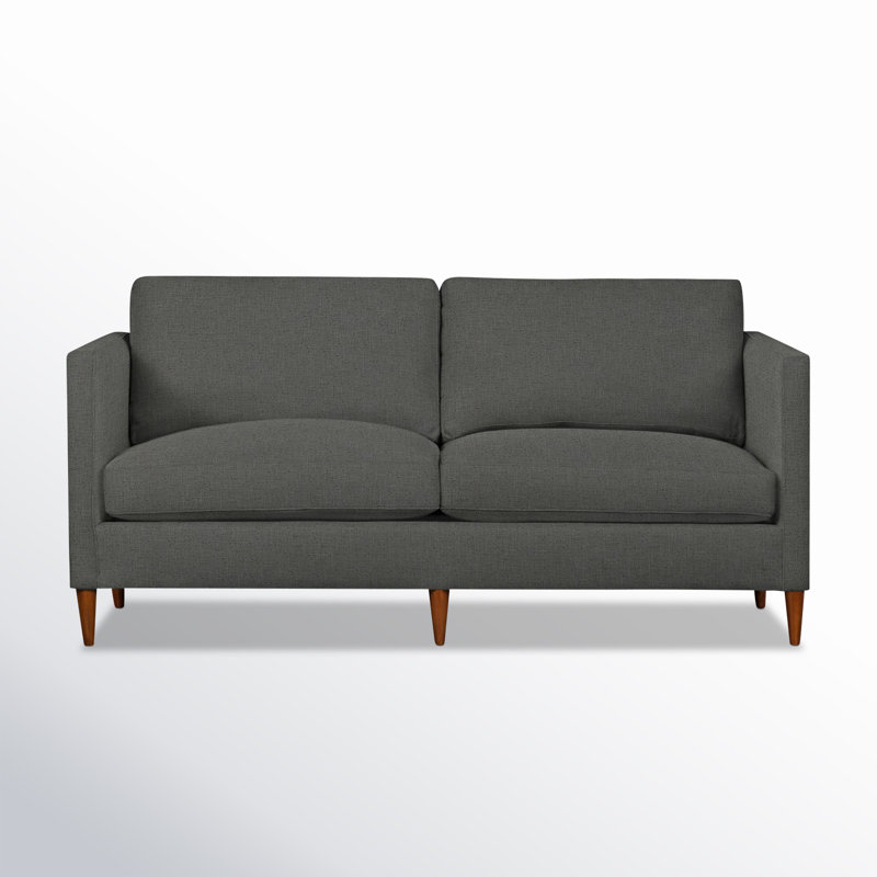 Canapé Clifford, Lin texturé gris anthracite Zuma