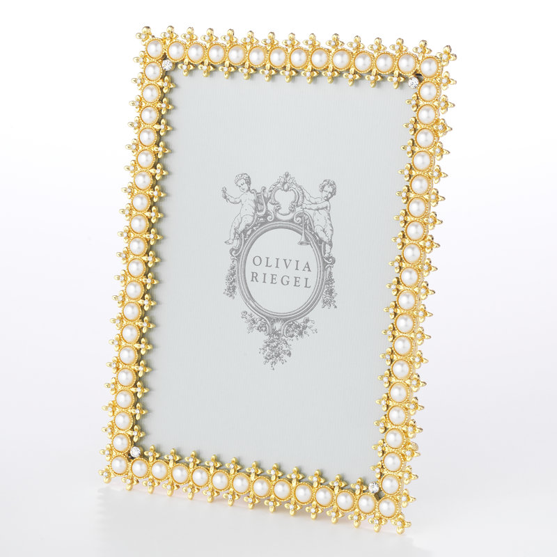 Pearl Metal Picture Frame, 5" x 7", Gold