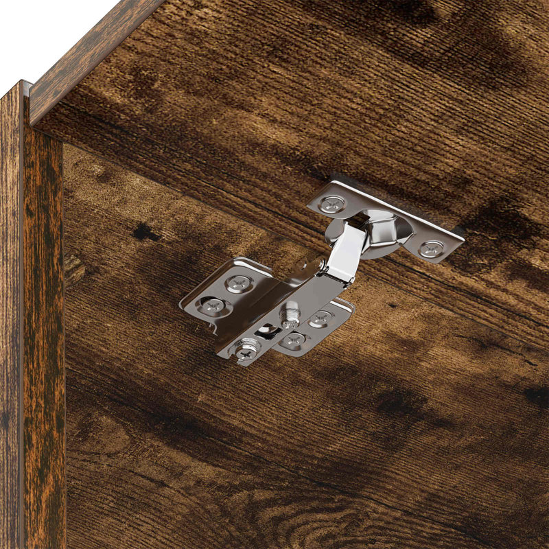 Freestanding Bathroom Cabinet, Smoked Oak